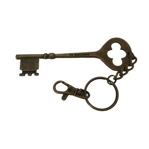 Key to success metal keychain